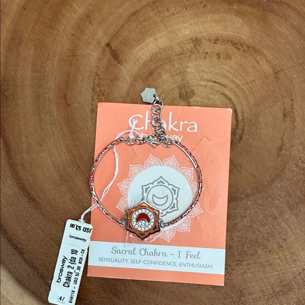 Silver and Red Chakra bracelet
